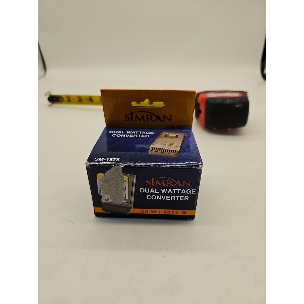 NEW IN PACKAGE SIMRAN SM-1875 Dual Wattage Converter 50w / 1875 W